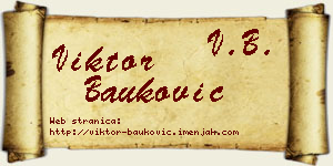 Viktor Bauković vizit kartica